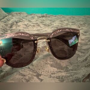 Miu Miu purple glitter sunglasses